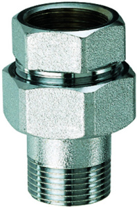 Прямой трехсоставной фитинг FAR 3/4" (ВР-американка)