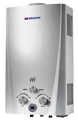 Колонка газовая проточная EDISSON FLAME F 20 D SILVER (ЭдЭБ00727)