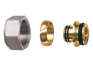 EK Фитинг-евроконус обжимной для металлопласта FAR РЕ-Х Ø25х2.5-M33x1,5