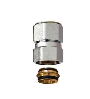 EK Переходник-муфта для медной трубы FAR Ø18х1.0-M24x19 ВН L=30 мм