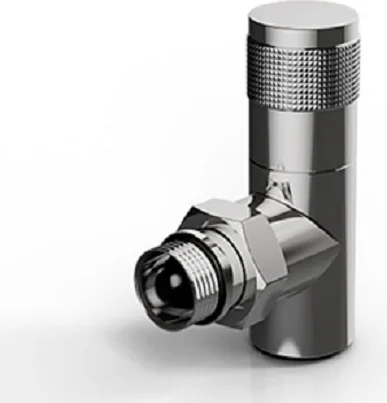 Набор дизайн-вентилей ROYAL THERMO PIANO 1/2" угловой, хром (НС-1144294)