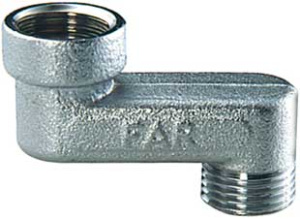Эксцентрик резьбовой латунный FAR хром 3/8"x3/8"-5см ВН