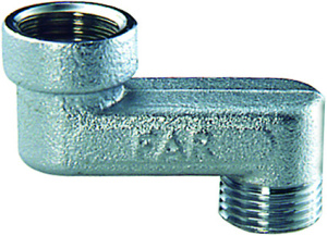Эксцентрик резьбовой латунный FAR хром 1/2"x1/2"-3см ВН