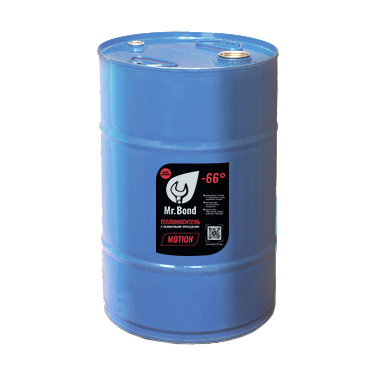 Теплоноситель для отопления Mr.BOND MOTION (оранжевый) этиленгликоль -66°С, 50 кг,силикат присадки