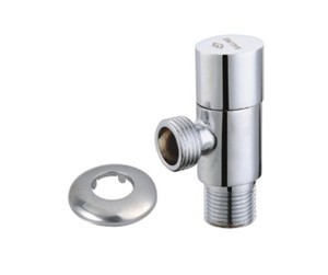Кран шаровой потребительный угловой SMS-6006 круглый 1/2"х1/2" НН, хром