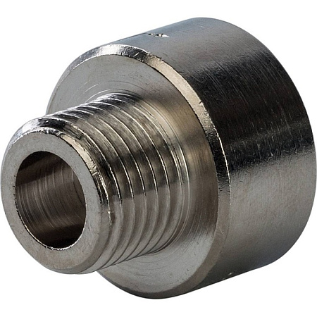 Муфта переходная резьбовая латунная STOUT никель 3/8"X1/4" ВН
