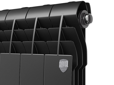 Радиатор алюминиевый ROYAL THERMO BILINER ALUM NOIR SABLE 500x4 секций, черный