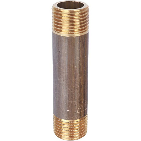 Бочонок резьбовой латунный STOUT без покрытия 1/2"x80мм