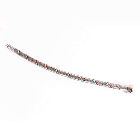 Гибкая подводка для смесителя UNI-FITT М10х1 - 1/2", 40 см, DN 8, оплётка из нерж. стали