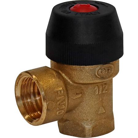 Клапан предохранительный для отопления STOUT 1/2"x1/2" (3 бар) (487.130)