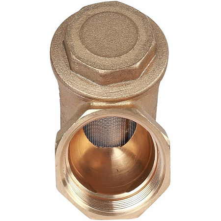 ФГО Фильтр косой грубой очистки STOUT SFW латунный 11/4", 500 мкр, желтый