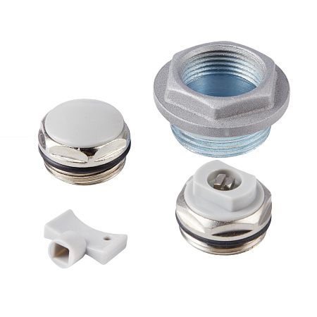 Комплект для монтажа радиаторов ROYAL THERMO 3/4'' без кронштейнов, серебристый (НС-1156765)