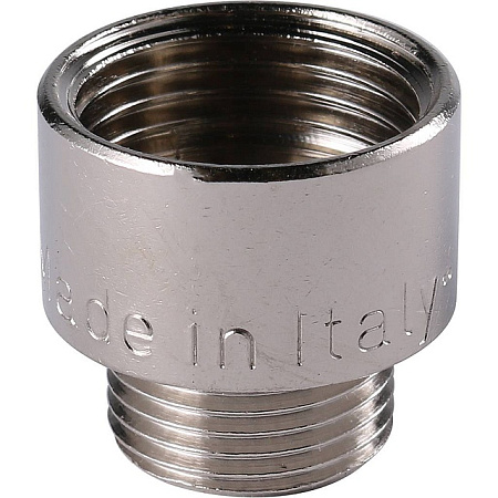 Муфта переходная резьбовая латунная STOUT никель 1/2"X3/8" ВН