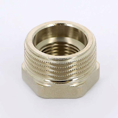 Футорка резьбовая латунная UNI-FITT никель 1/2"х1/4" ВН