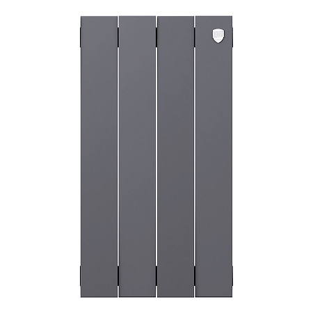 Радиатор биметаллический ROYAL THERMO PIANOFORTE SILVER SATIN NEW 500x4 секций, серый (НС-1176338)