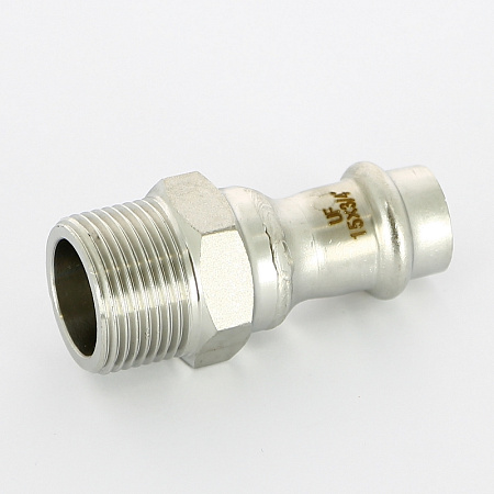 НП Муфта резьбовая пресс из нержавейки UNI-FITT фитинг Ø15x3/4" Н