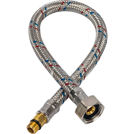 Гибкая подводка для смесителей STOUT нерж.сталь М10*18-1/2"-40 см, пара