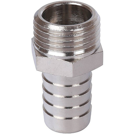 Штуцер резьбовой латунный STOUT никель 11/2"x40мм Н