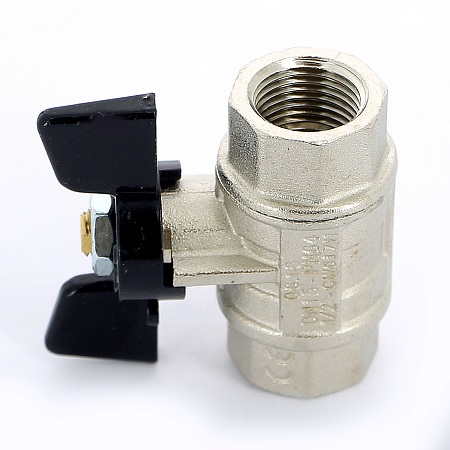 Кран шаровой BUGATTI NEVADA 402 бабочка 1/2" ВВ, полнопроходной