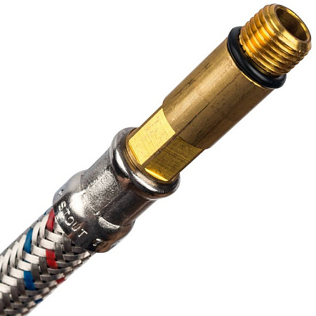 Гибкая подводка для смесителей STOUT нерж.сталь М10*35-1/2"-40 см, пара