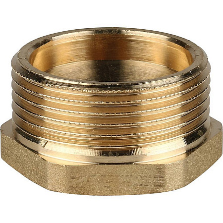 Футорка резьбовая латунная STOUT без покрытия 11/4"x1/2" ВН