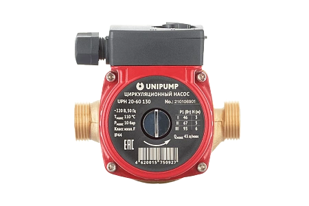 Насос для рециркуляции UNIPUMP UPН 20-60 130 мм ГВС (5 лет гарантии)