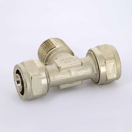 МЦ Тройник резьбовой цанга для металлопласта UNI-FITT Ø16х1/2" Н
