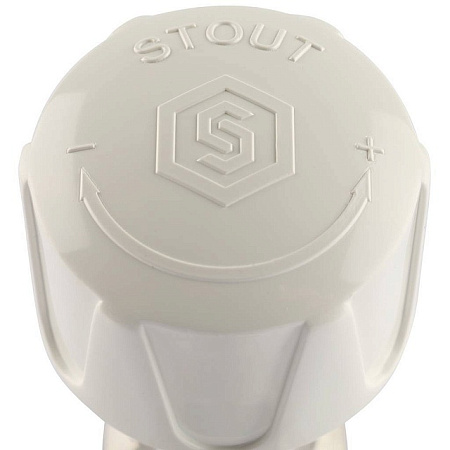 Клапан терморегулирующий угловой STOUT 1/2" ручной