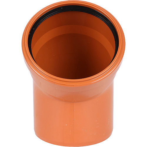 ПВХ Отвод SINIKON D 110 x 45° для нар. канализации (20120.R, 20120.I.B, 20120.R.B)