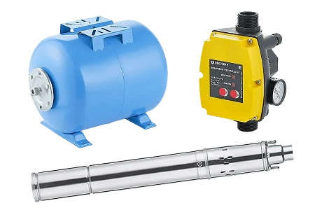 Насос скважинный-автоматический UNIPUMP АКВАРОБОТ ECO VINT 3-50 л (750 Вт, кабель-30м, бак 50л)