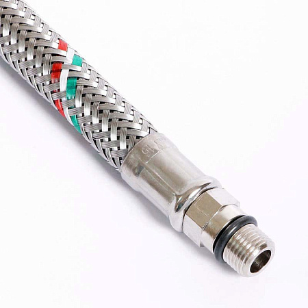 Гибкая подводка для смесителя UNI-FITT М10х1 - 1/2", 30 см, DN 8, оплётка из нерж. стали