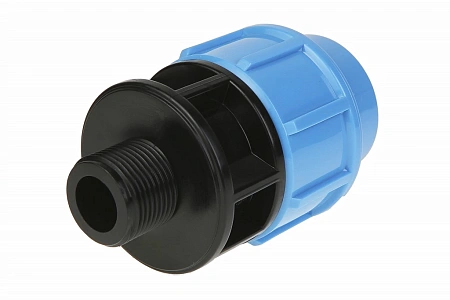 ПНД Муфта с резьбой компрессионная ДЖИЛЕКС пластиковая Ø32x3/4" Н