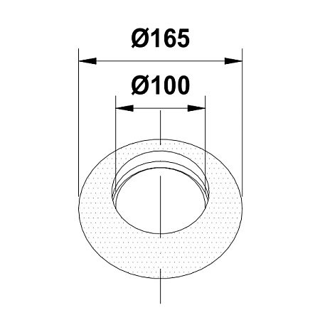 Розетка TERMICA R100 Ø100