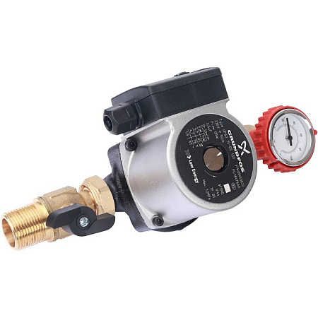 ГБМ Насосная группа STOUT без смесителя, с насосом GRUNDFOS UPSO15-65 DN20 (3/4"), прямым контуром