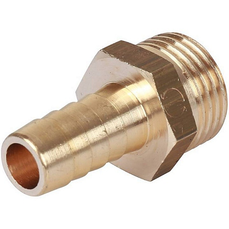 Штуцер резьбовой латунный STOUT без покрытия 1/8"x14мм Н