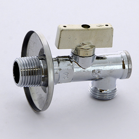 Кран шаровой потребительный угловой BUGATTI MINNESOTA 871 бабочка 1/2"х1/2", для смесителя с фильтро