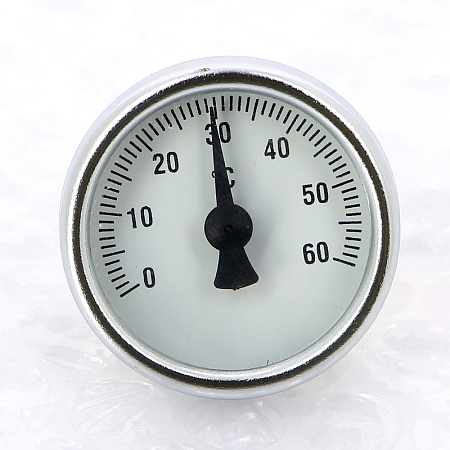 Термометр биметаллический погружной UNI-FITT Ø33-1/2", +80°C