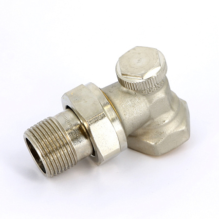 Вентиль обратный угловой UNI-FITT THERMO ВН 3/4" с разъемным соединением, никелир.