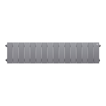 Радиатор биметаллический ROYAL THERMO PIANOFORTE SILVER SATIN 200x16 секций, серый (НС-1346025)