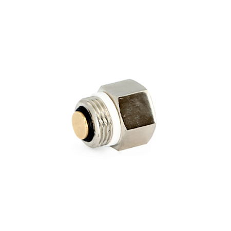 Клапан отсечной для воздухоотводчика UNI-FITT 1/2" ВН, никелированный