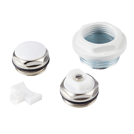 Комплект для монтажа радиаторов ROYAL THERMO 3/4" без кронштейнов, белый (НС-1156779)