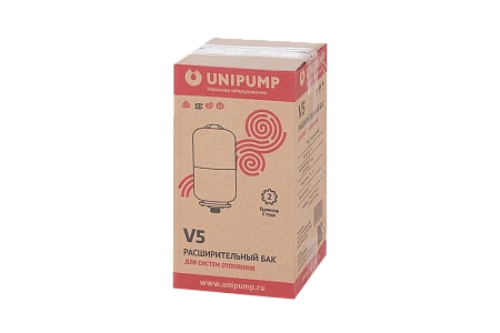 Расширительный бак для отопления UNIPUMP красный 5 л, 1" Н