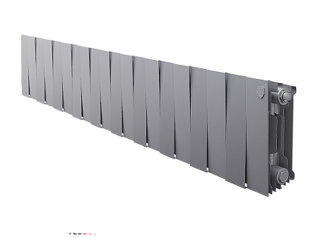 Радиатор биметаллический ROYAL THERMO PIANOFORTE SILVER SATIN 200x20 секций, серый (НС-1346029)