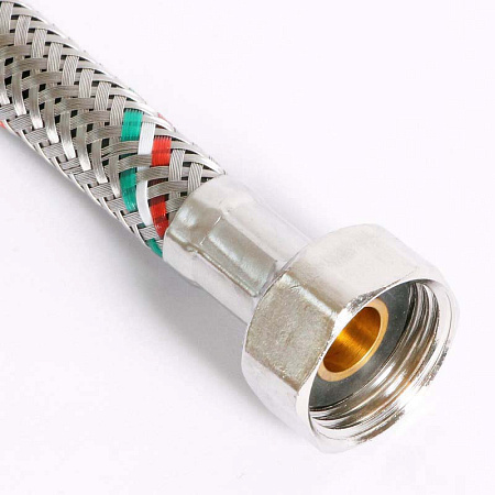 Гибкая подводка для смесителя UNI-FITT М10х1 - 1/2", 50 см, DN 8, оплётка из нерж. стали