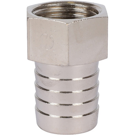 Штуцер резьбовой латунный STOUT никель 1/2"x20мм В