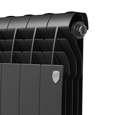 Радиатор биметаллический ROYAL THERMO BILINER NOIR SABLE 500x12 секций, черный (НС-1176310)