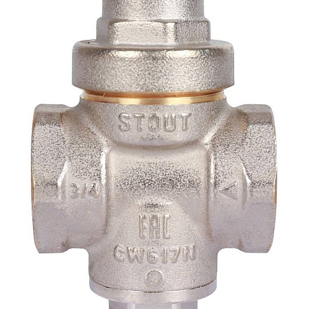 Редуктор давления STOUT PN16 вн/вн 3/4" без подкл. манометра