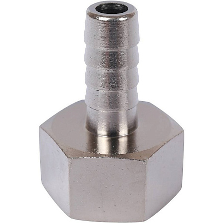Штуцер резьбовой латунный STOUT никель 1/2"x10мм В