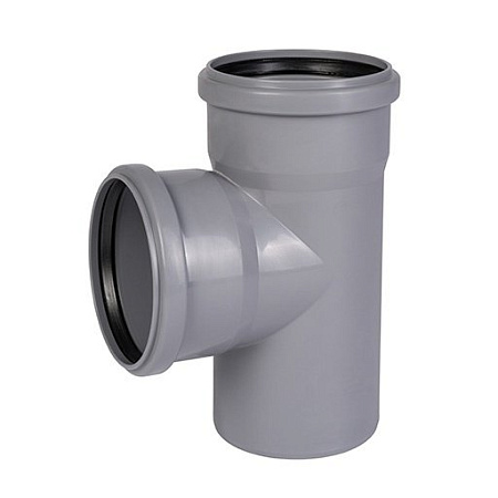 ПВХ Тройник канализационный OSTENDORF HTEA (СЕРЫЙ) Ø32х90°