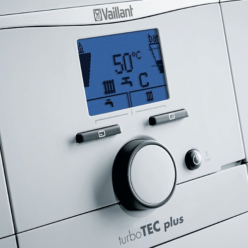 Котел газовый настенный VAILLANT turboTEC plus VUW 282/5-5, 28 кВт, двухконтурный, турбированный